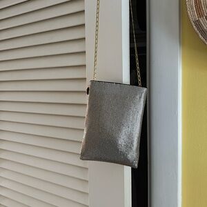 Clare V poche- chainmail silver. NWT